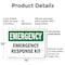 Signmission Response Kit, 14 in W x Rectangle, Plastic OS-2PACK-EM-P-1014-L-10312 - alternate 2